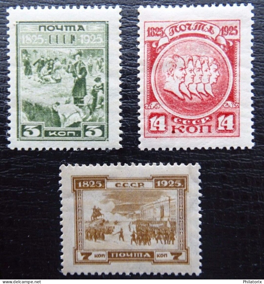 Sowjetunion Mi 305-307 A ** , Sc 333-335 MNH , Jahrestag Dekabristenaufstandes - Neufs