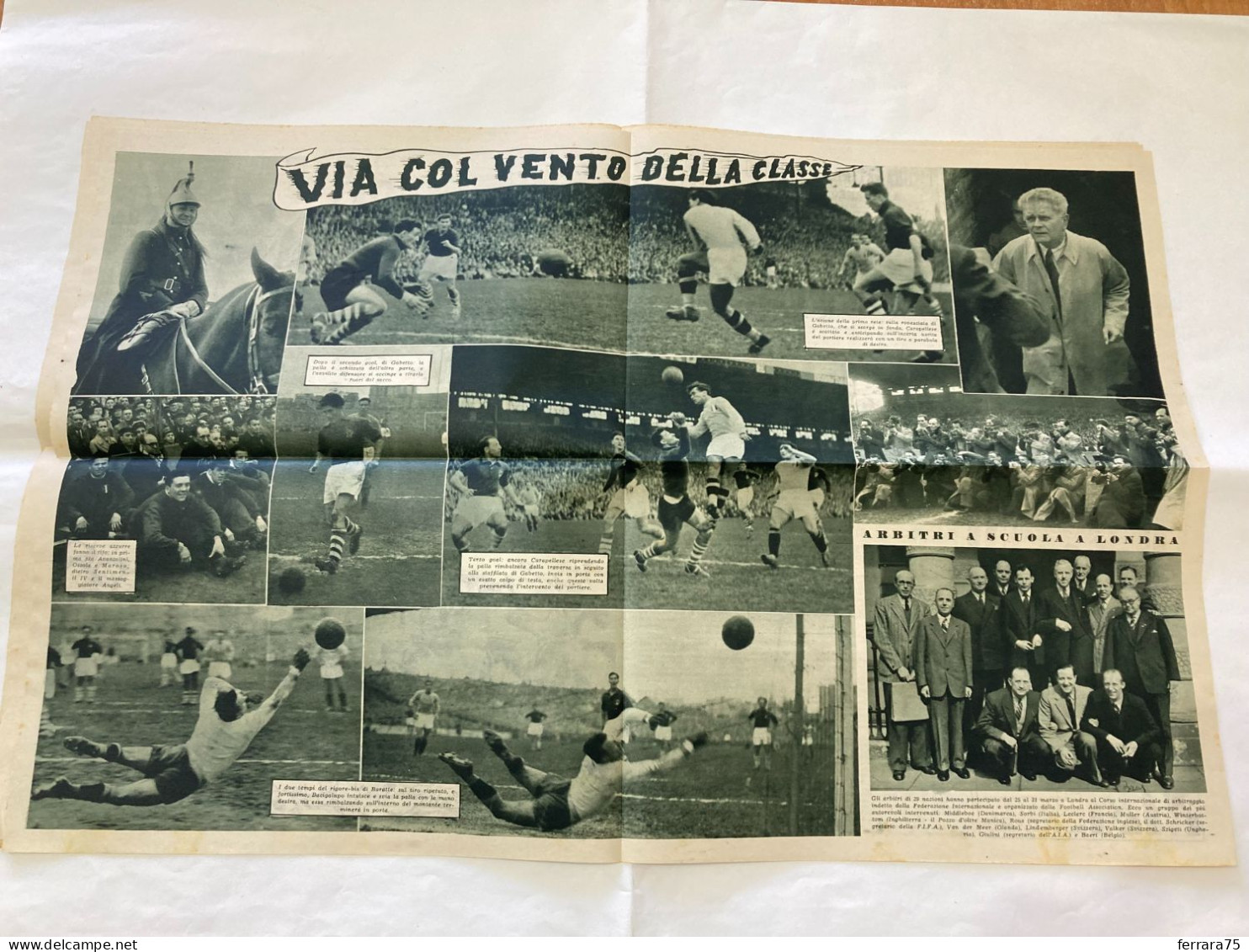 IL CALCIO ILLUSTRATO LA NAZIONALE- ITALIA-FRANCIA  N.15 1948. - Sports