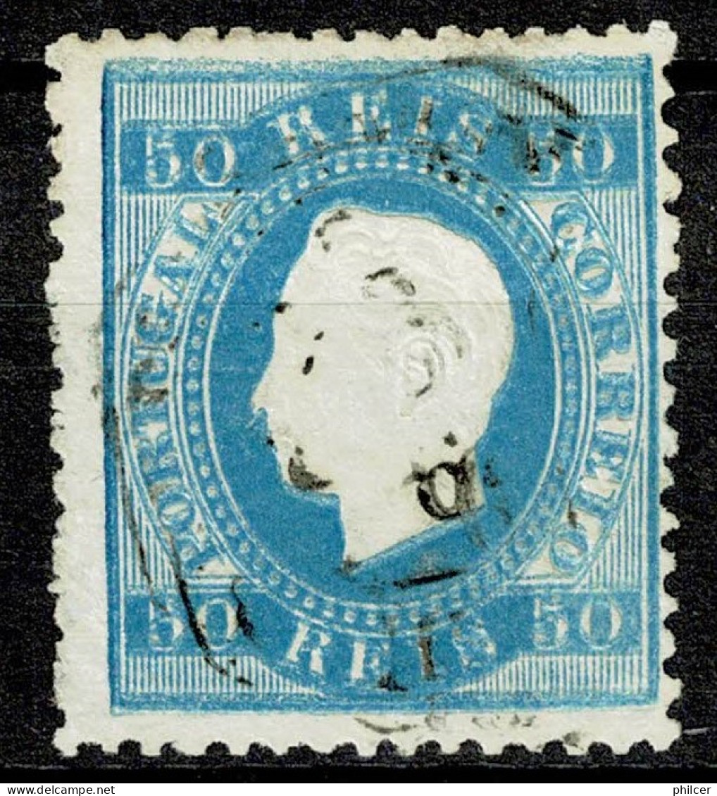 Portugal, 1879/80, # 50a Dent. 12 3/4, Tipo II, Used - Storia Postale