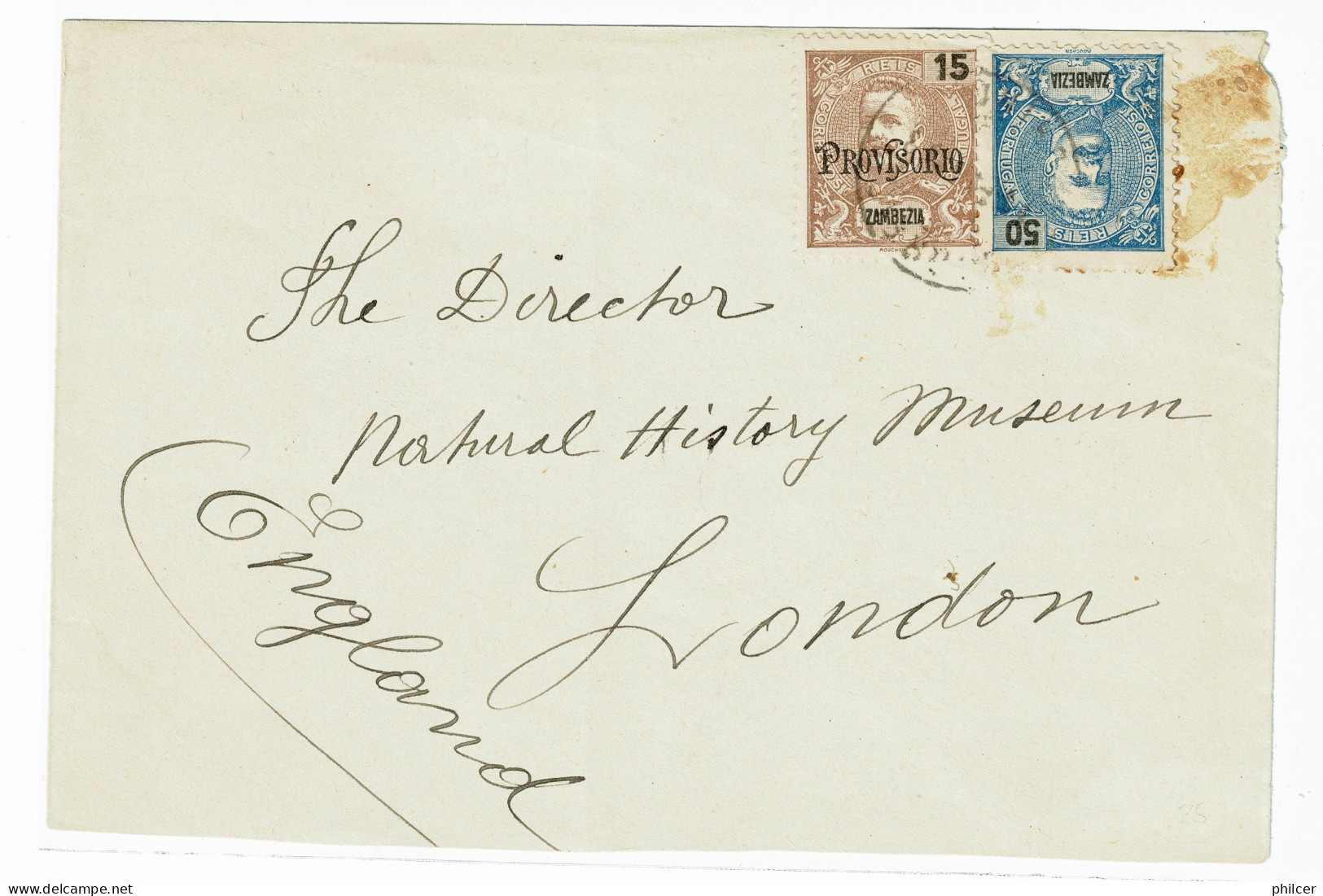 Zambézia, 1903, # 20, 42, For London - Zambèze