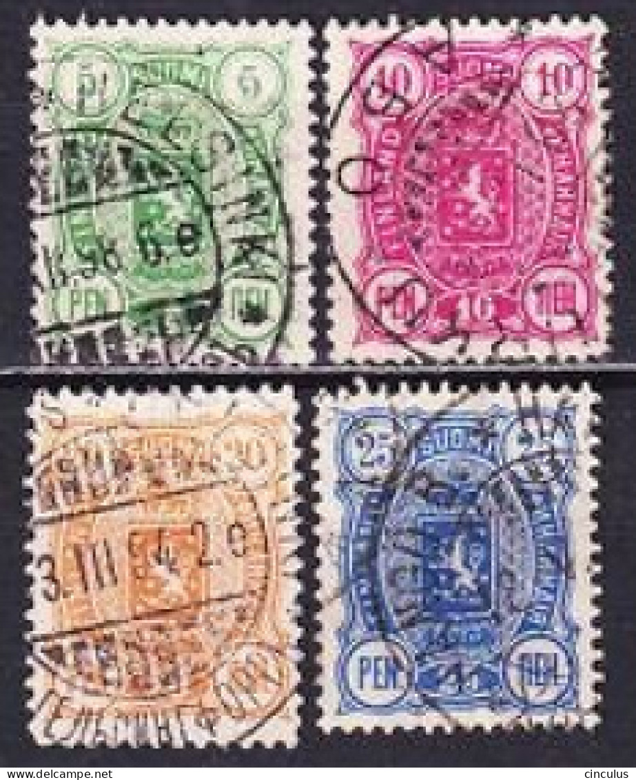 1889. Finland. Coat Of Arms. Used. Mi. Nr. 28-31 - Used Stamps