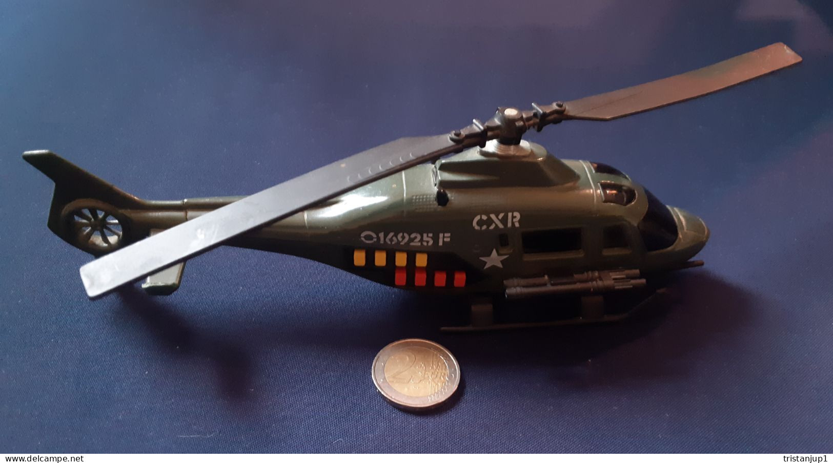 Hélicoptère Militaire Majorette Sonic Flashers CXR O16925 F Modellino Vintage 1991 - Antikspielzeug