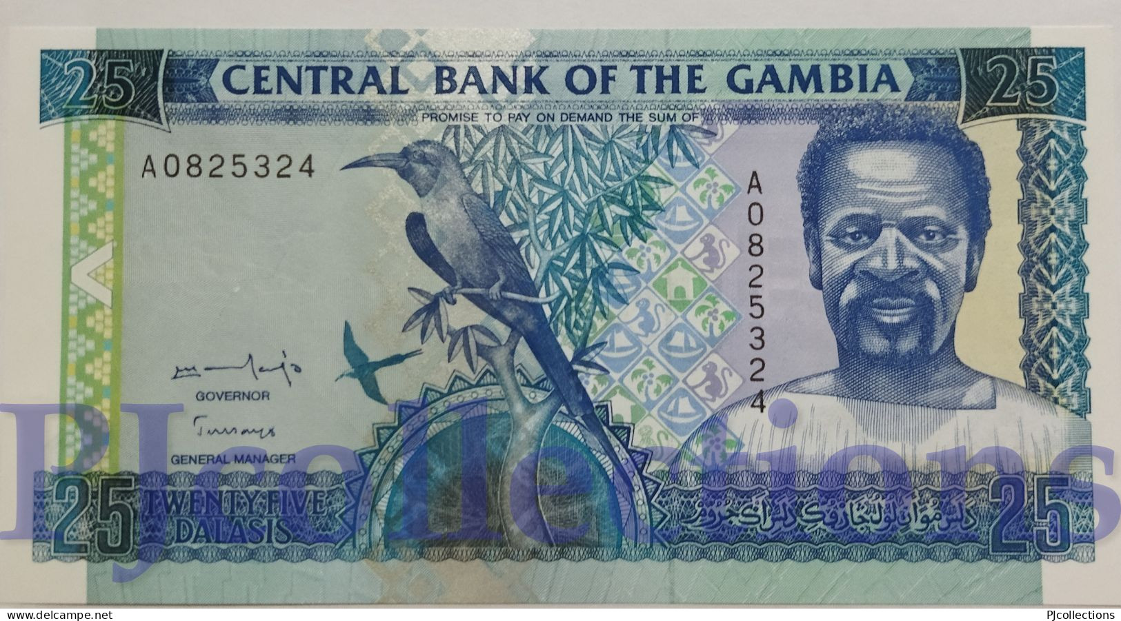 GAMBIA 25 DALASIS 1996 PICK 18a UNC - Gambie