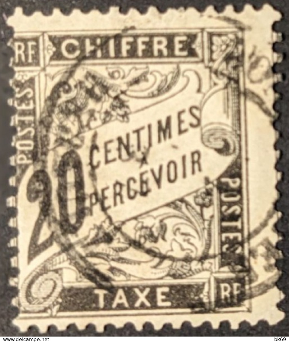 N°17 Ob. 20c Noir Cote 150€ + Piquage Décalé - 1859-1959 Usati