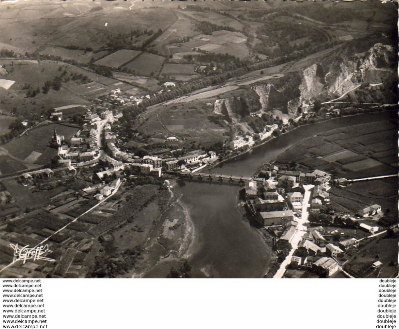 D64  BEHOBIE  Vue A?rienne Fronti?re Franc- Espagnole- Le Pont International Sur La Bidassoa  ..... - Béhobie