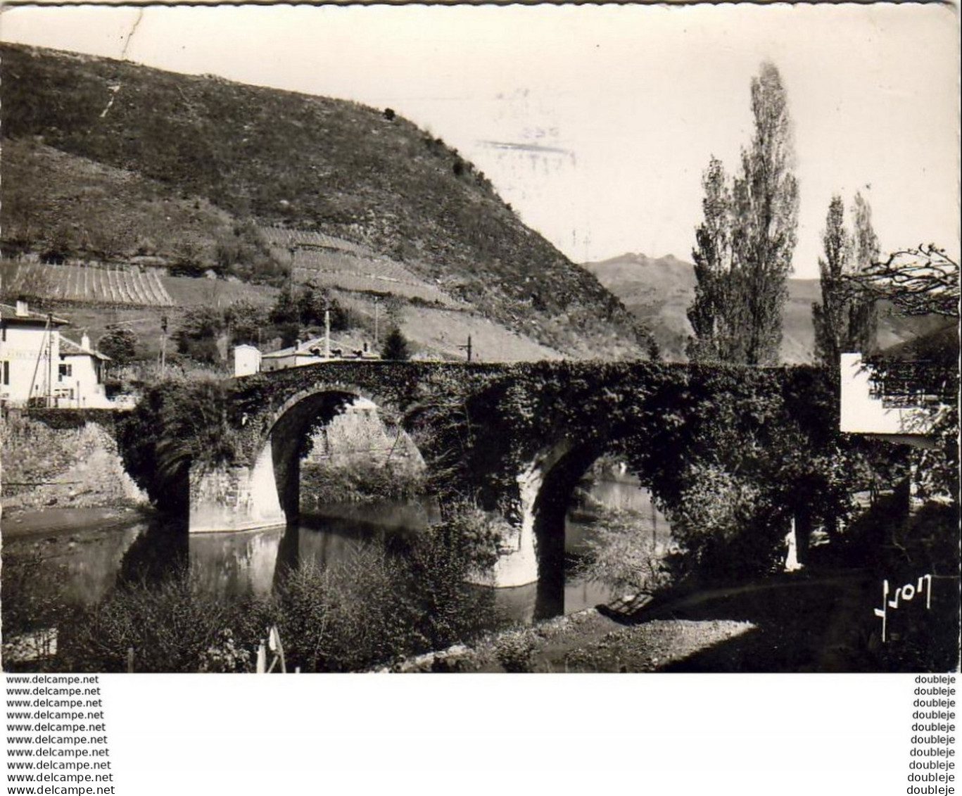 D64  BIDARRAY  Le Pont Noblia Et L' H?tel Noblia  .....( Un Coin Pli? ) - Bidarray