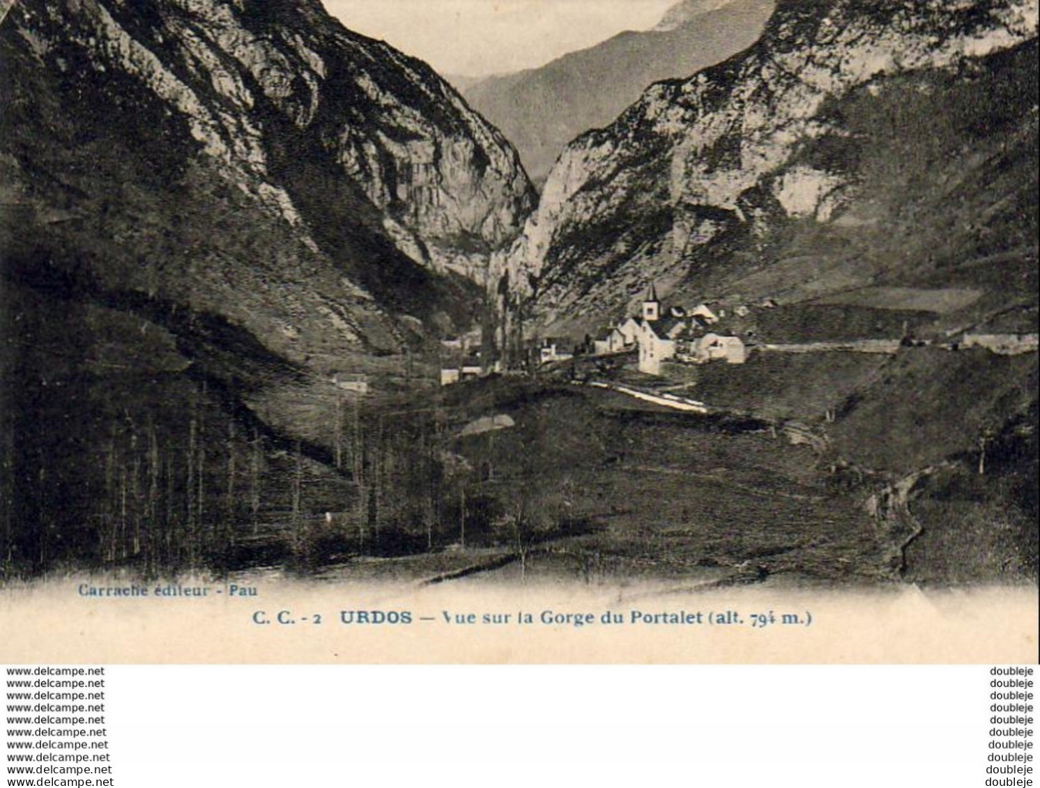 D64  URDOS  Vue Sur La Gorge Du Portalet  ..... - Col Du Somport