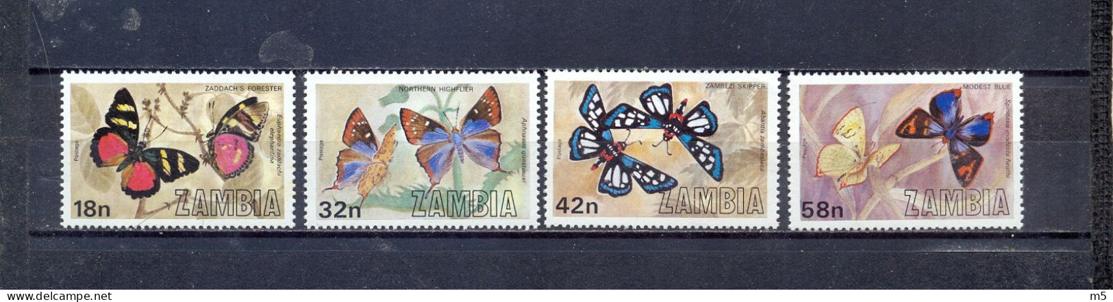 ZAMBIA - MNH - BUTTERFLIES - MI.NO.229/32 - CV = 3,5 € - Zambie (1965-...)