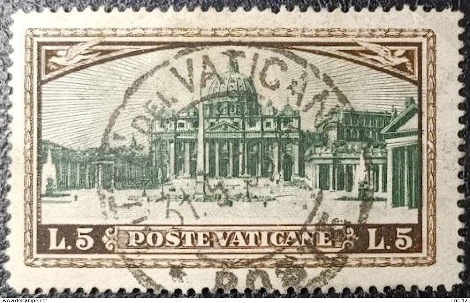 VATICAN. Y&T N°56. Basilique Saint Pierre De Rome. USED. - Oblitérés