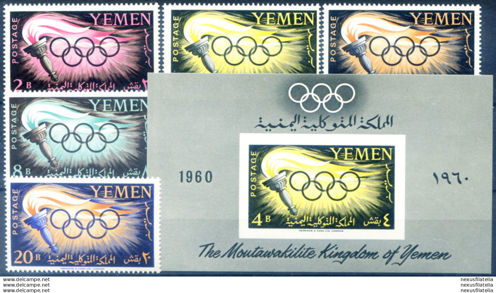 Sport. Olimpiadi Roma 1960. - Yemen