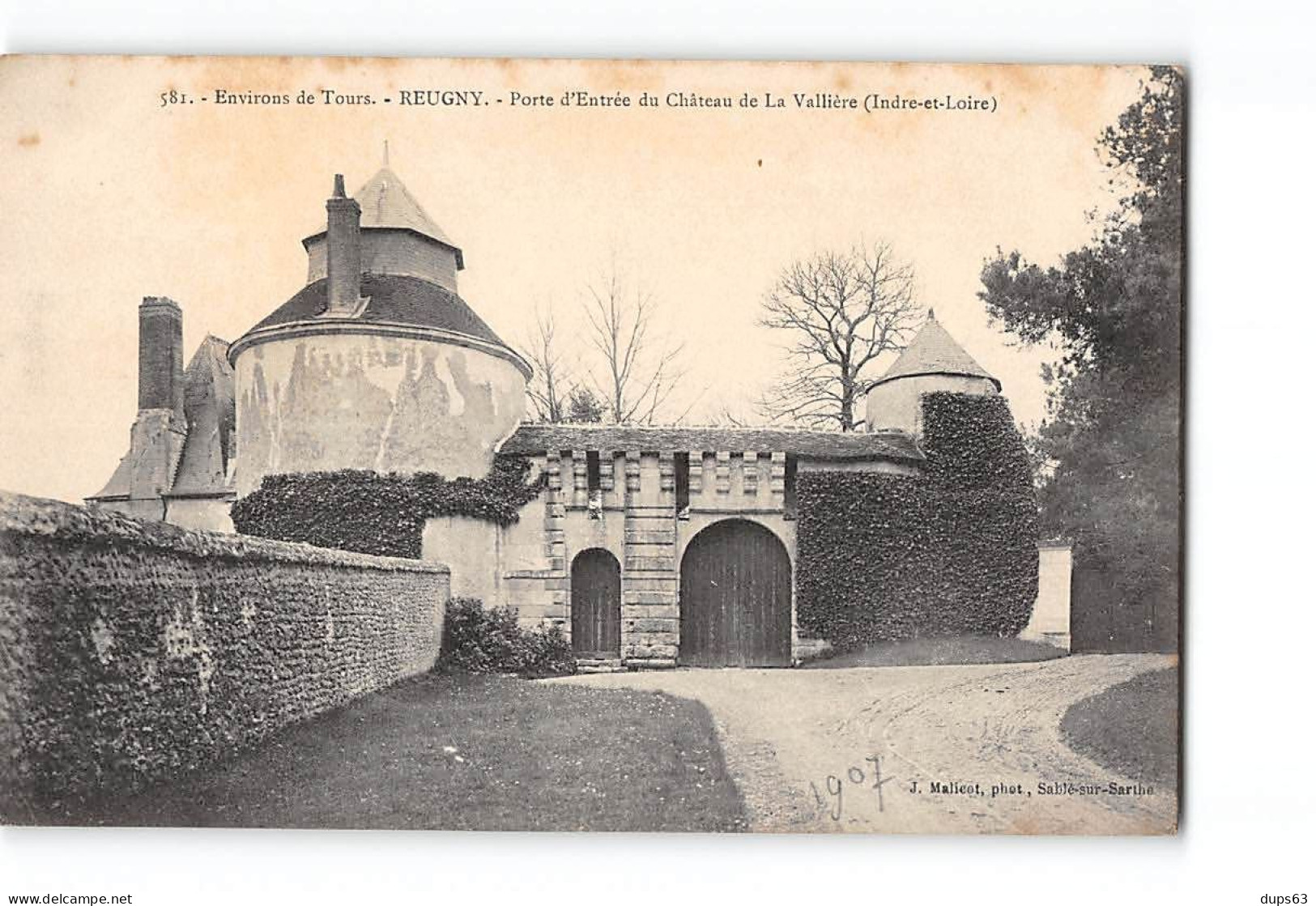 REUGNY - Porte D'Entrée Du Château De La Vallière - Très Bon état - Reugny