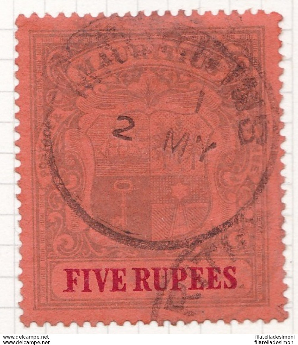 1902 MAURITIUS, SG N° 155 5 R. USED - Other & Unclassified