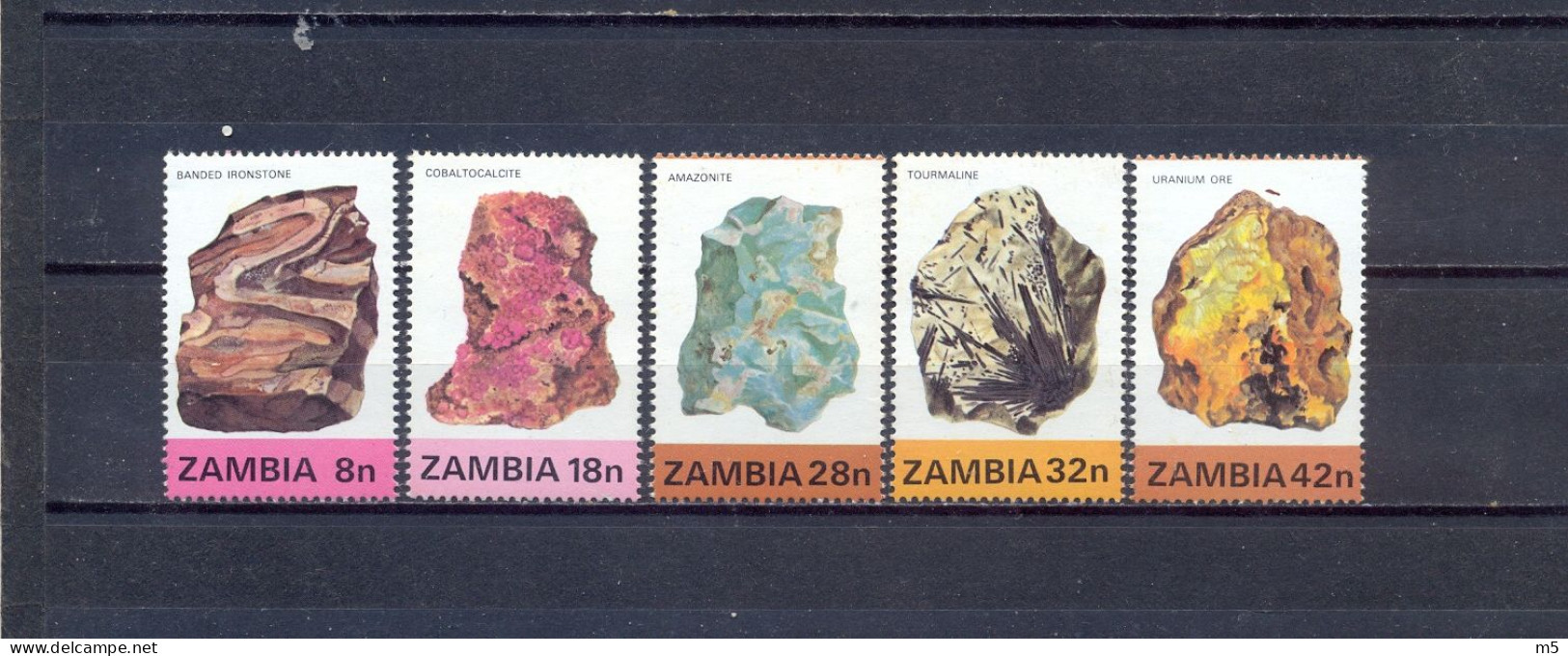 ZAMBIA - MNH - MINERALS - MI.NO.268/72 - CV = 20 € - Minerales