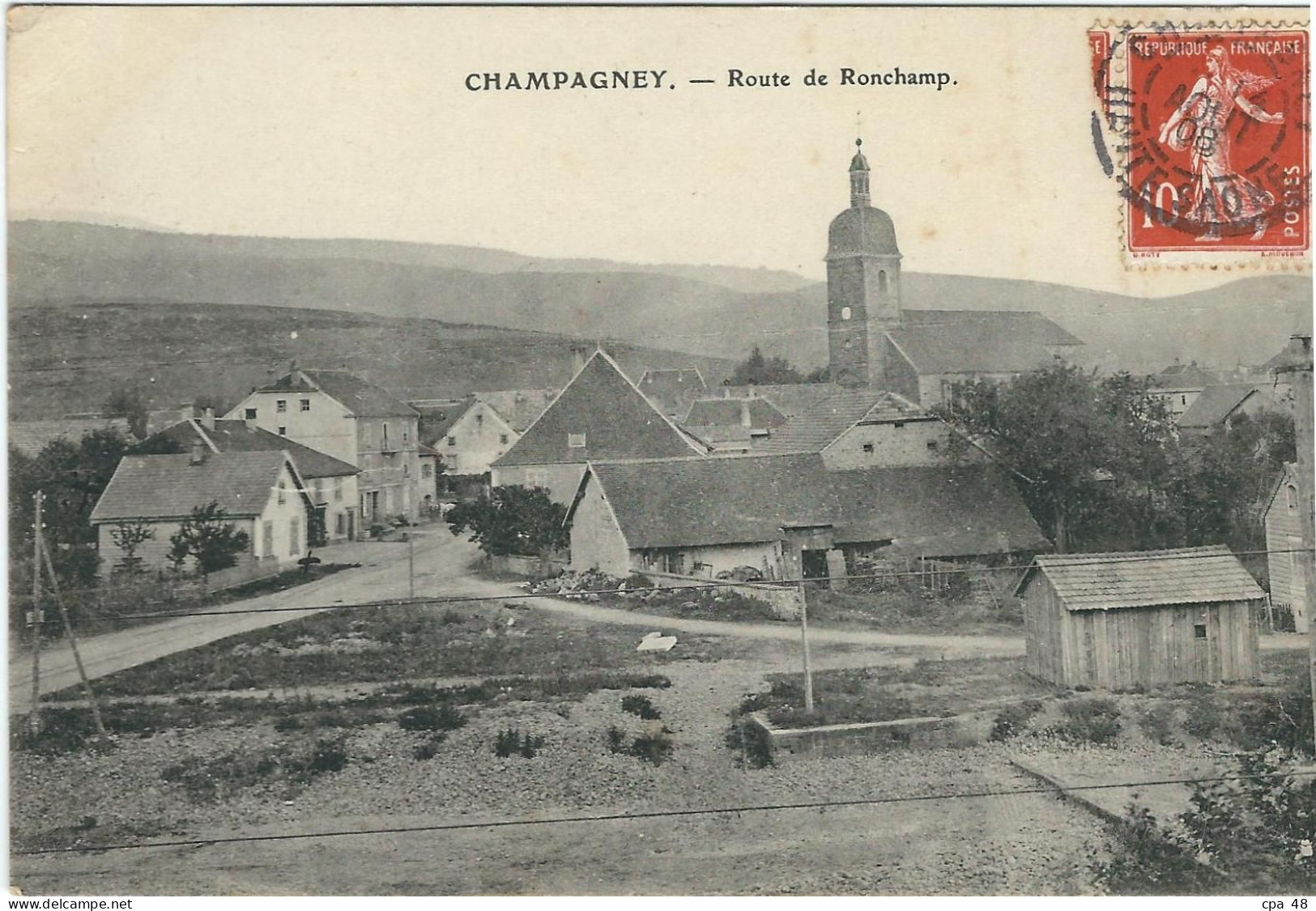 HAUTE SAONE : Champagney, Route De Ronchamp - Champagney