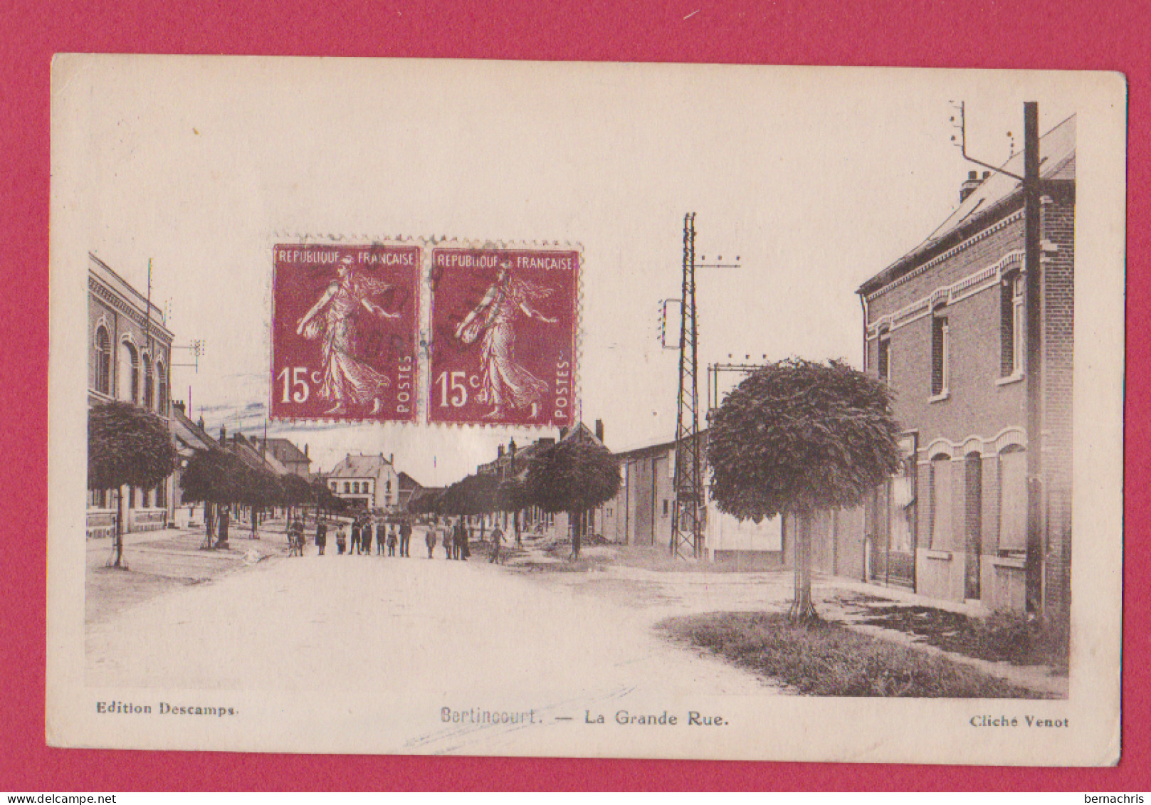 BERTINCOURT       La Grande Rue        62 - Bertincourt