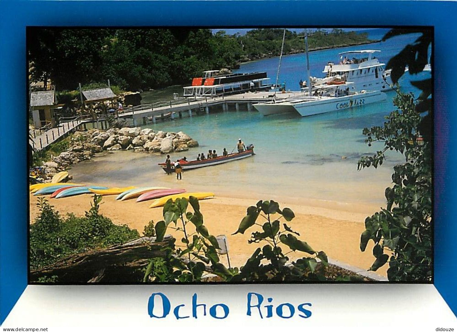 Format Spécial - 170 X 125 Mms - Jamaique - Jamaica - Ocho Rios - Dunn's River - Boat Ride - Bateaux - Carte Neuve - Voi - Jamaïque