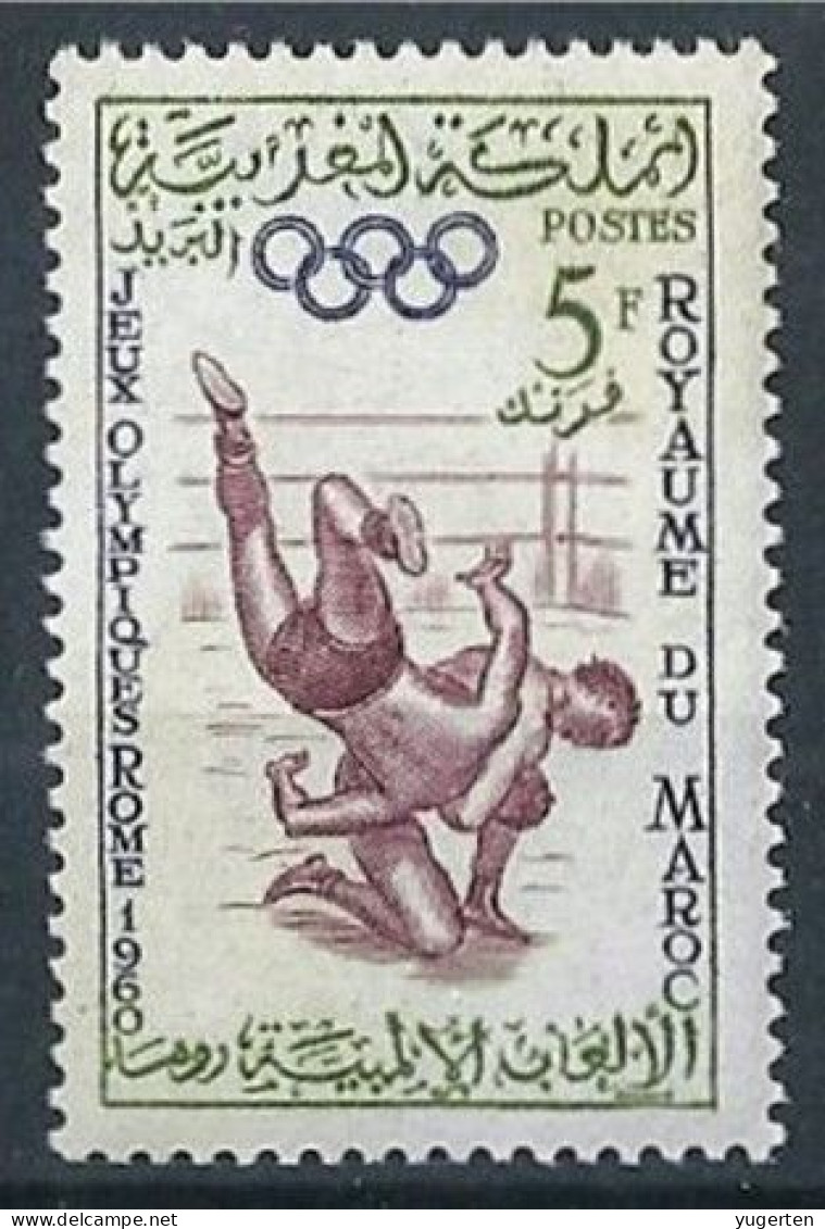 MAROC MOROCCO 1960 - 1v - MNH - Wrestling - Lutte - Lucha - Martial Arts - Olympic Games - Roma - Italia - Ringen