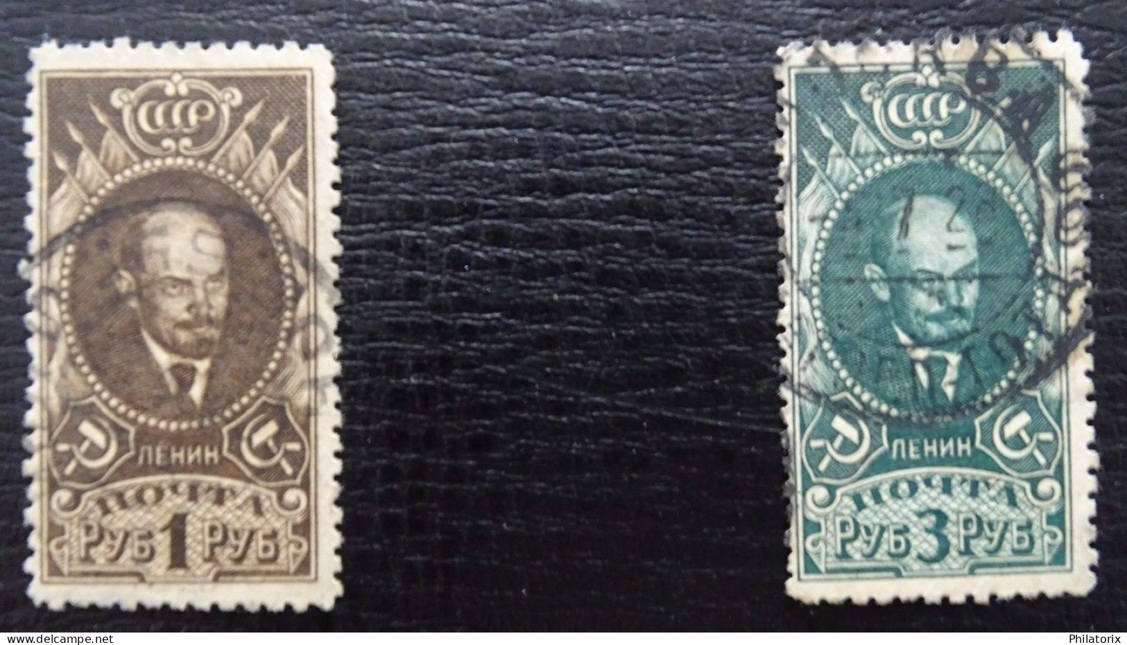 Sowjetunion Mi 308-310 Ax , Sc 342-344 , W. Lenin , Gestempelt , Unvollständig/Incomplete - Used Stamps