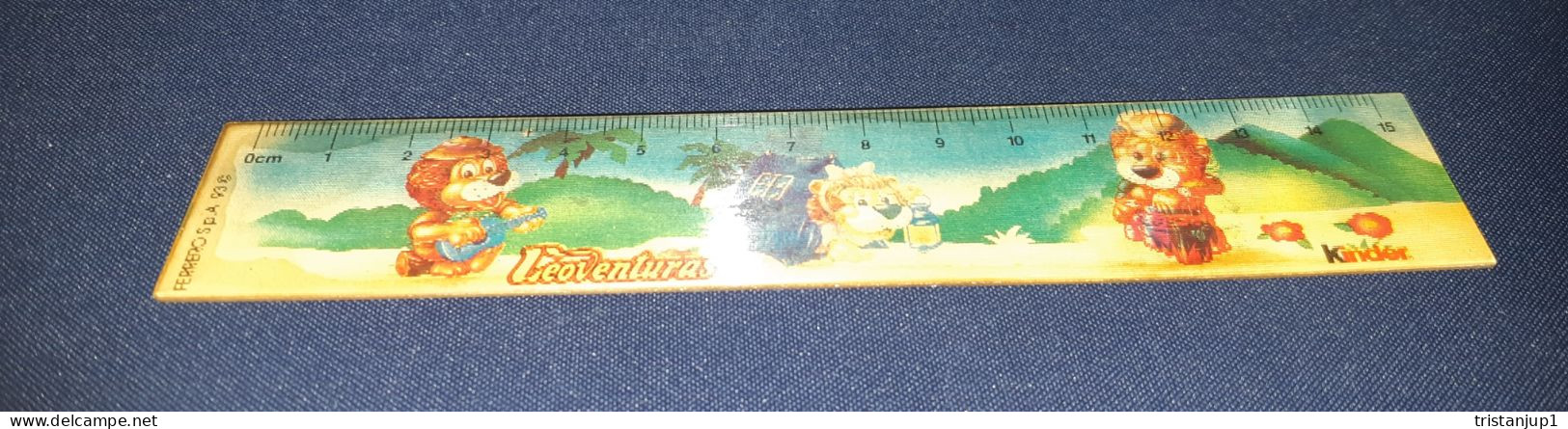 Réglette Règle Kinder Leoventuras Ferrero 93 - Andere & Zonder Classificatie