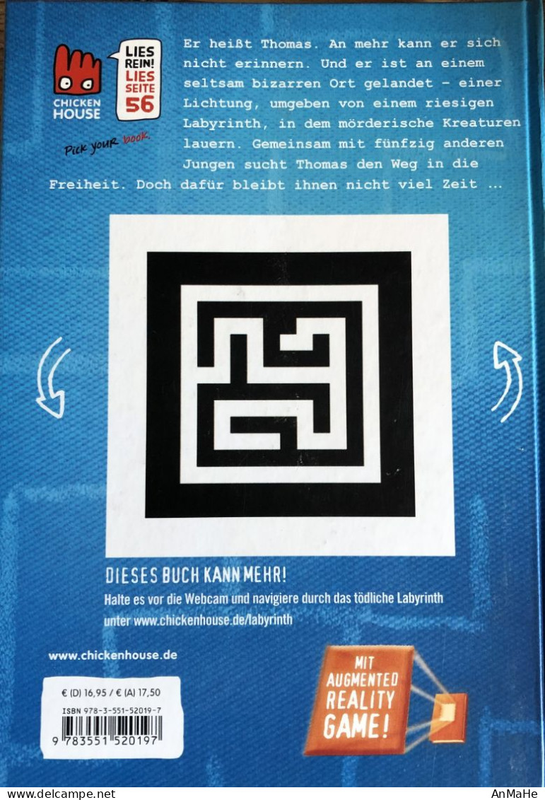 B1326 - Leseexemplar: Die Auserwählten IM LABYRINTH - James Dashner - Roman - Divertimento