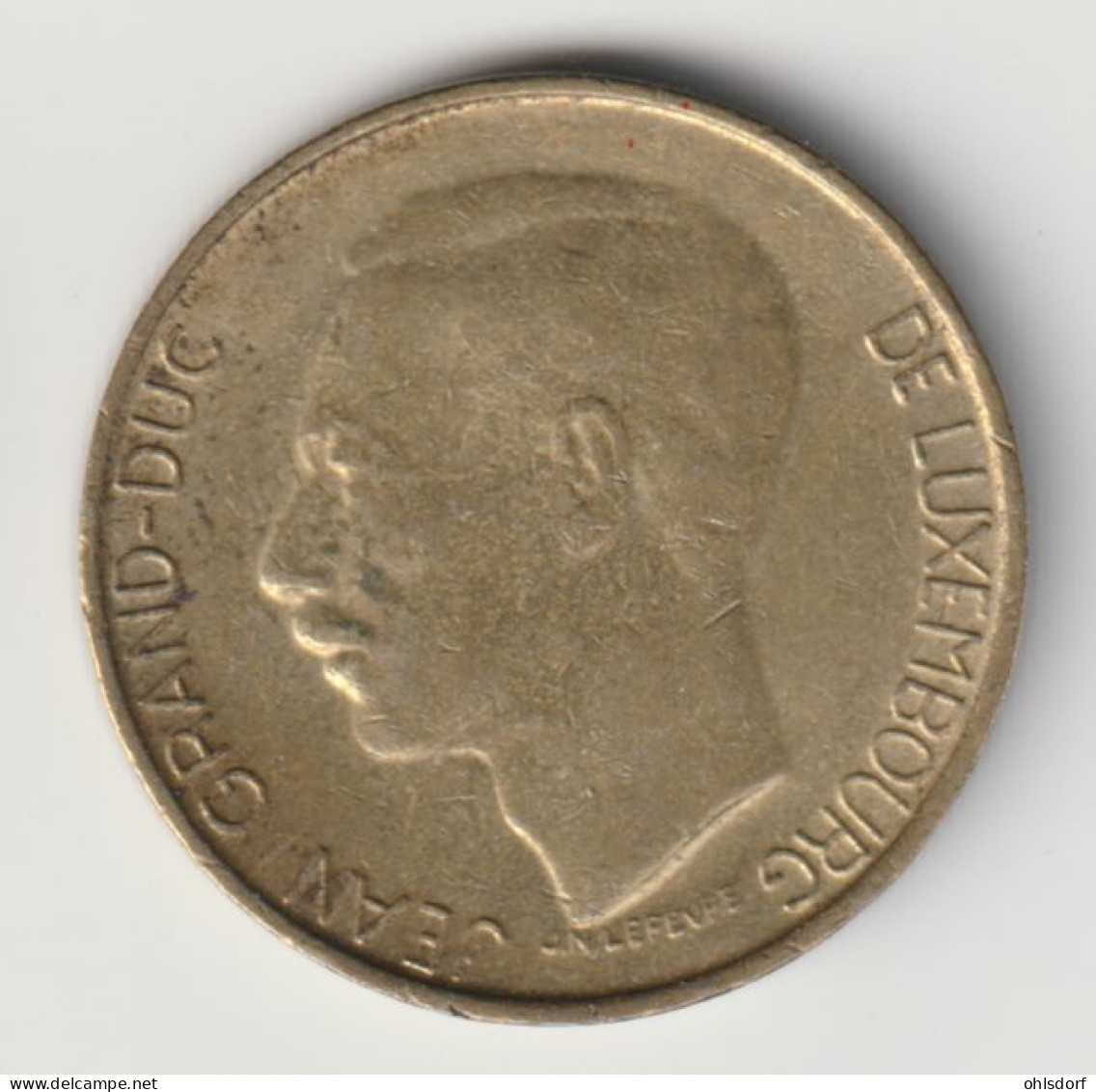 LUXEMBOURG 1990: 5 Francs, KM 65 - Luxemburg