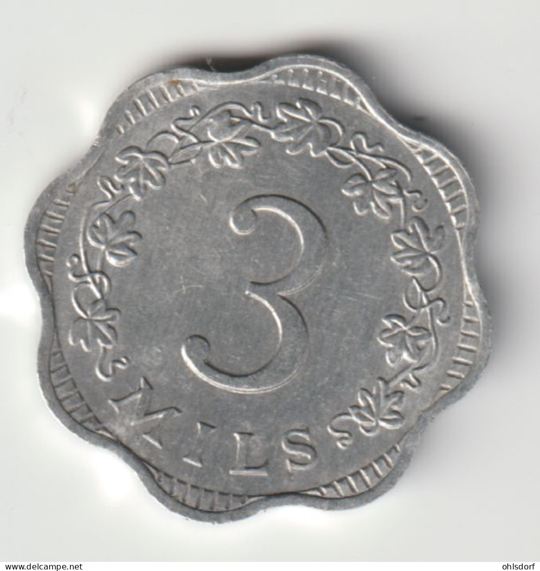 MALTA 1972: 3 Mils, KM 6 - Malte