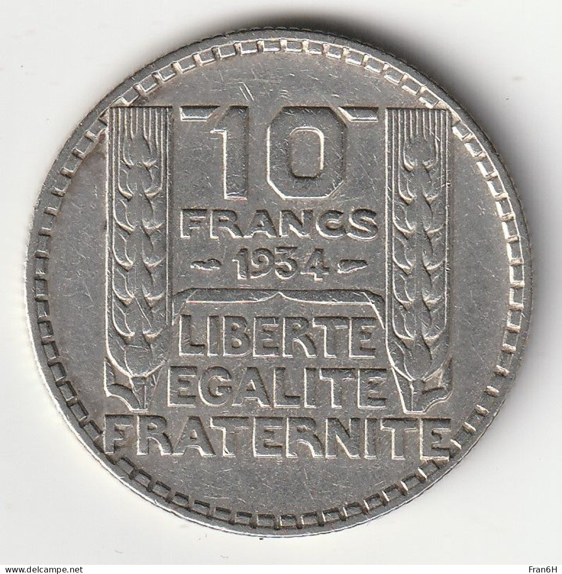 10 Francs Turin Argent 1934 - Silver - - 10 Francs