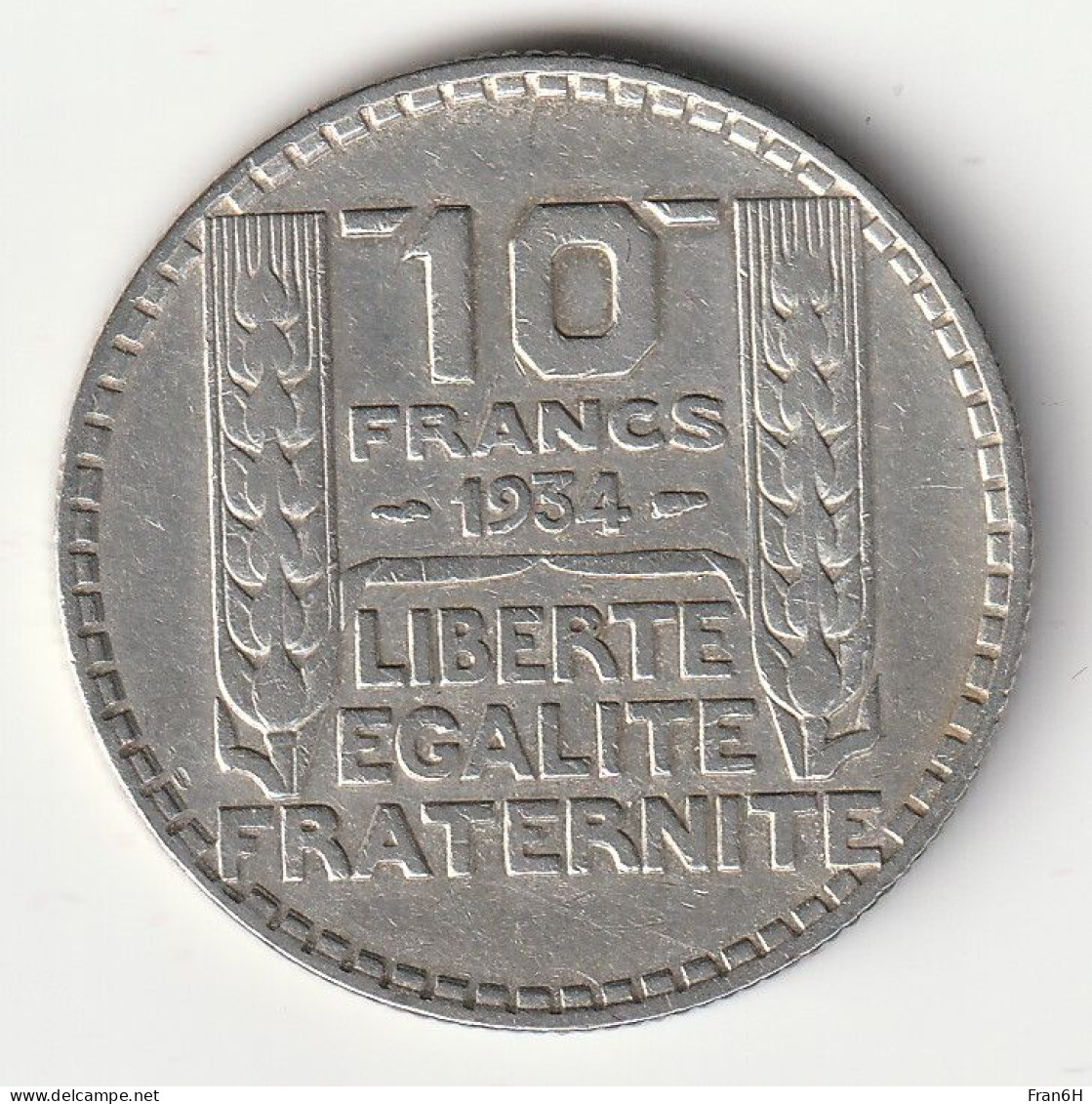 10 Francs Turin Argent 1934 - Silver - - 10 Francs