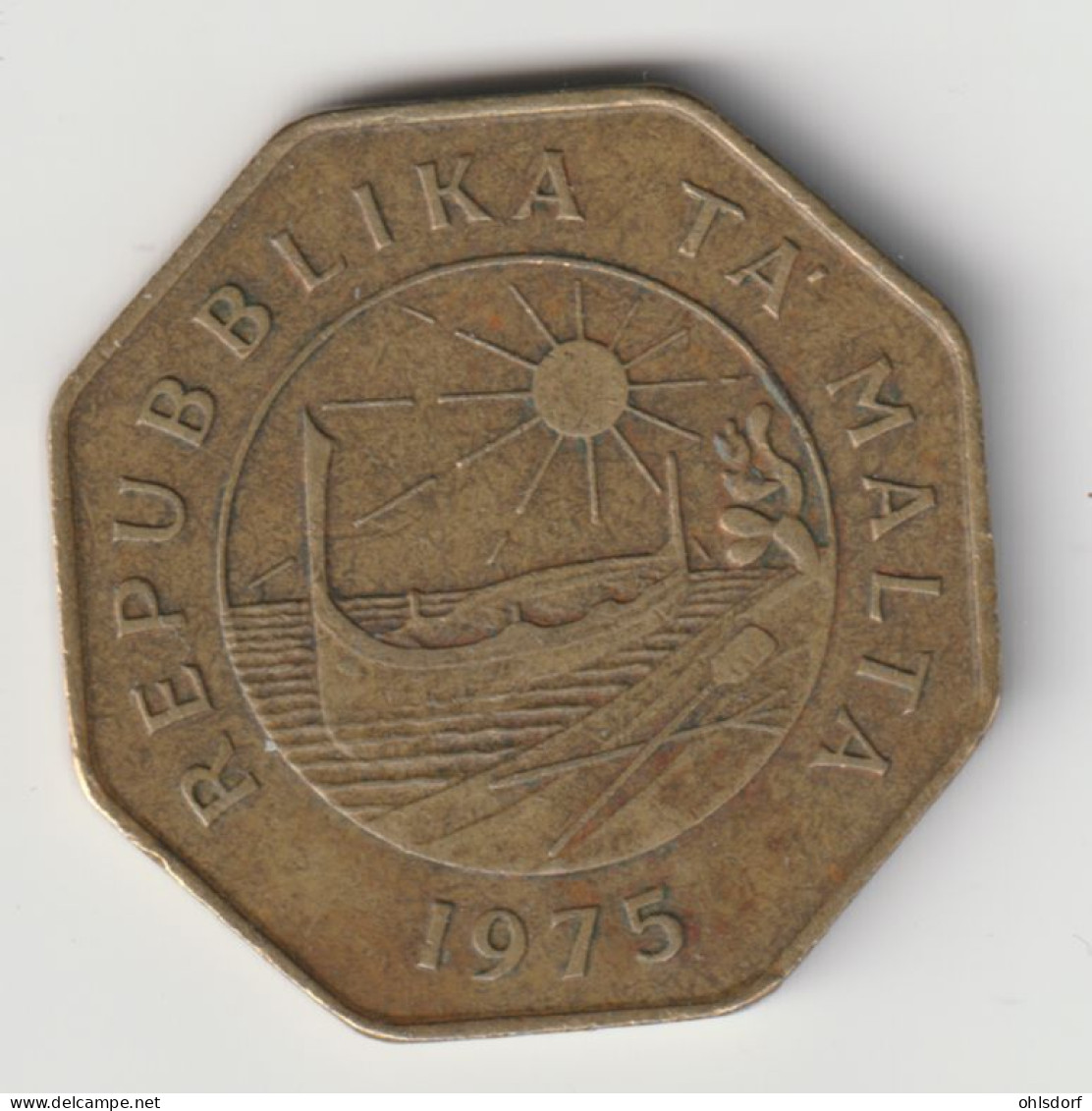 MALTA 1975: 25 Cents, KM 29 - Malte