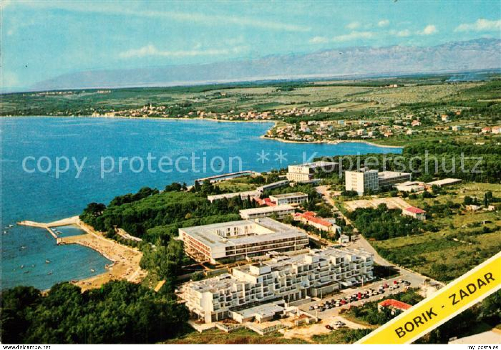 73532146 Borik Zadar Hotel Strand Kueste Fliegeraufnahme  - Croatie