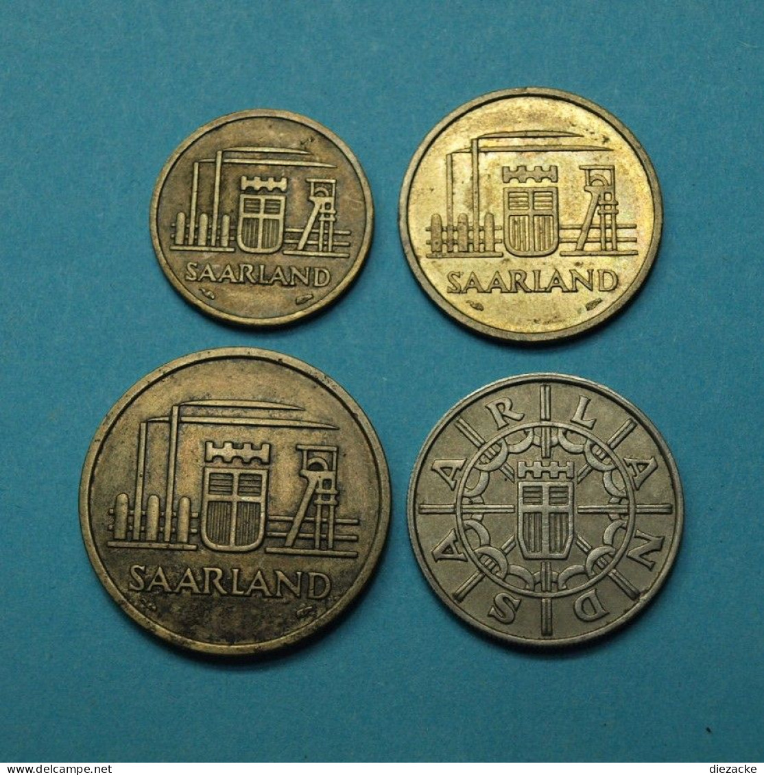 Saarland 1954/1955 10 - 100 Franken (M5160 - Sonstige & Ohne Zuordnung