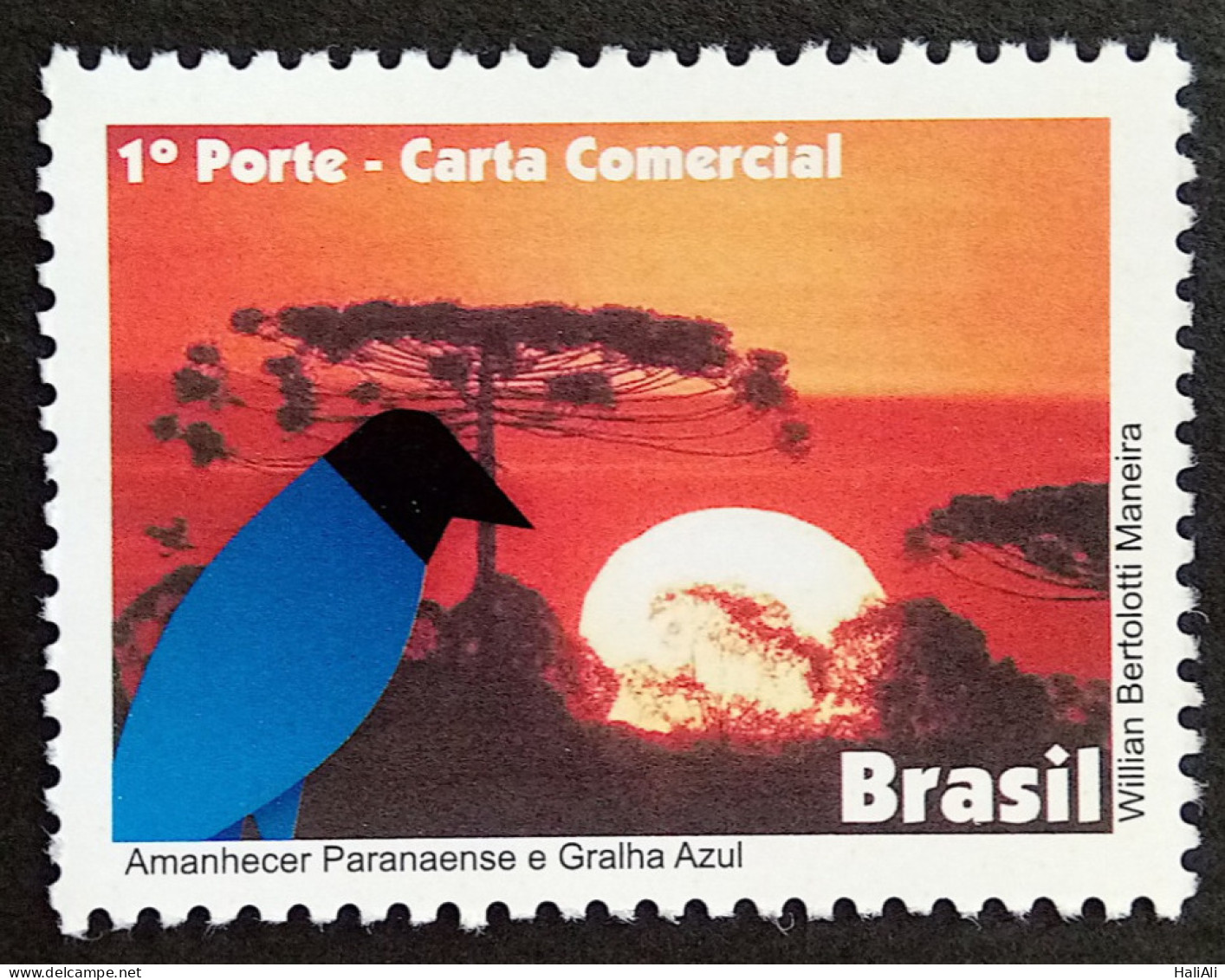 C 3156 Brazil Depersonalized Stamp Bird Gralha Azul Dawn Of Parana 2011 - Unused Stamps