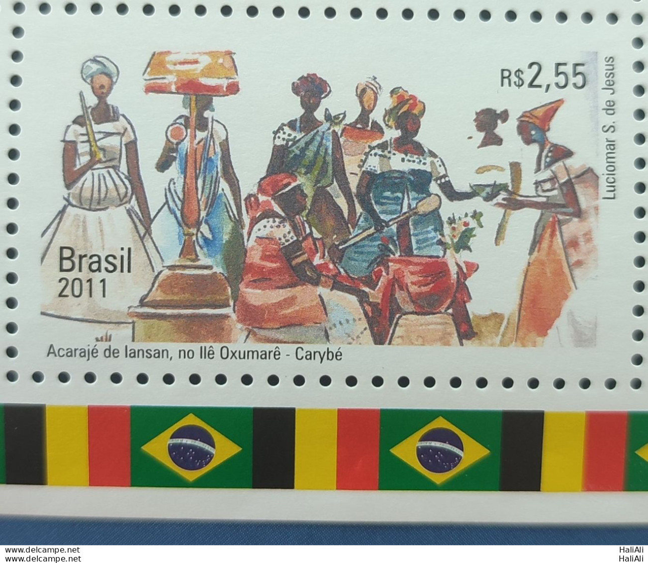 C 3151 Brazil Stamp Diplomatic Relations Belgium Acaraje Arte Flag 2011 - Unused Stamps