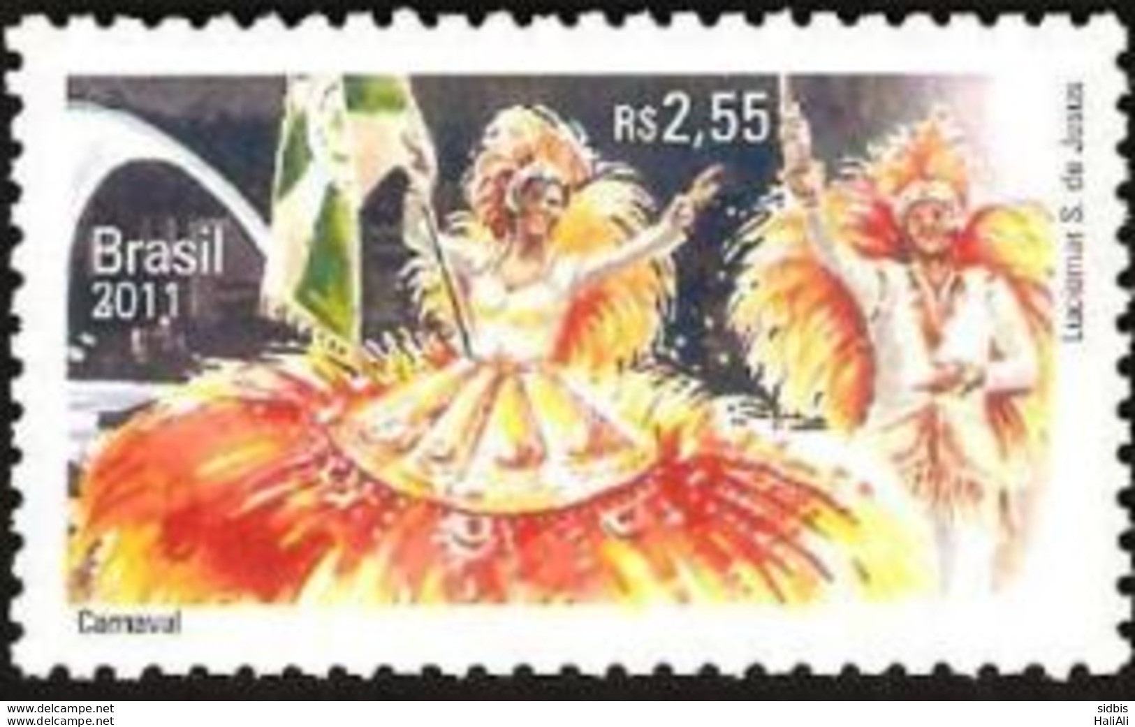 C 3150 Brazil Stamp Diplomatic Relations Belgium Carnival Arte Flag 2011 - Unused Stamps