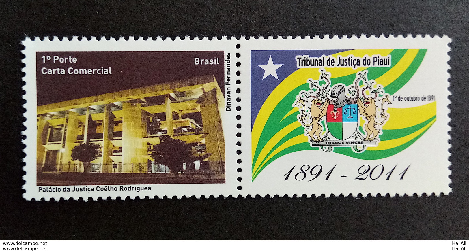 C 3147 Brazil Personalized Stamp Court Of Justice Piaui 2011 - Unused Stamps