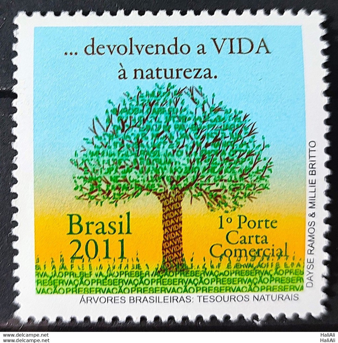 C 3127 Brazil Stamp Brazilian Trees National Treasures 2011 - Nuovi