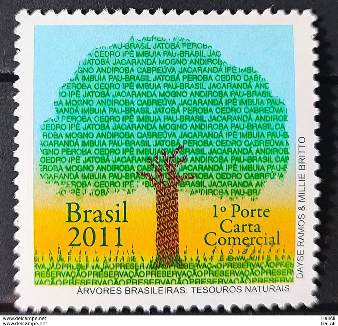 C 3128 Brazil Stamp Brazilian Trees National Treasures 2011 - Neufs
