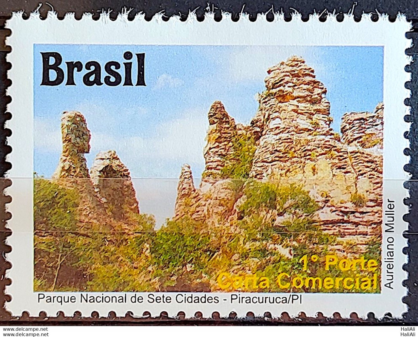 C 3122 Brazil Stamp Depersonalized Piaui Tourism 2011 National Park Of Sete Cidades Piracuruca - Personalized Stamps