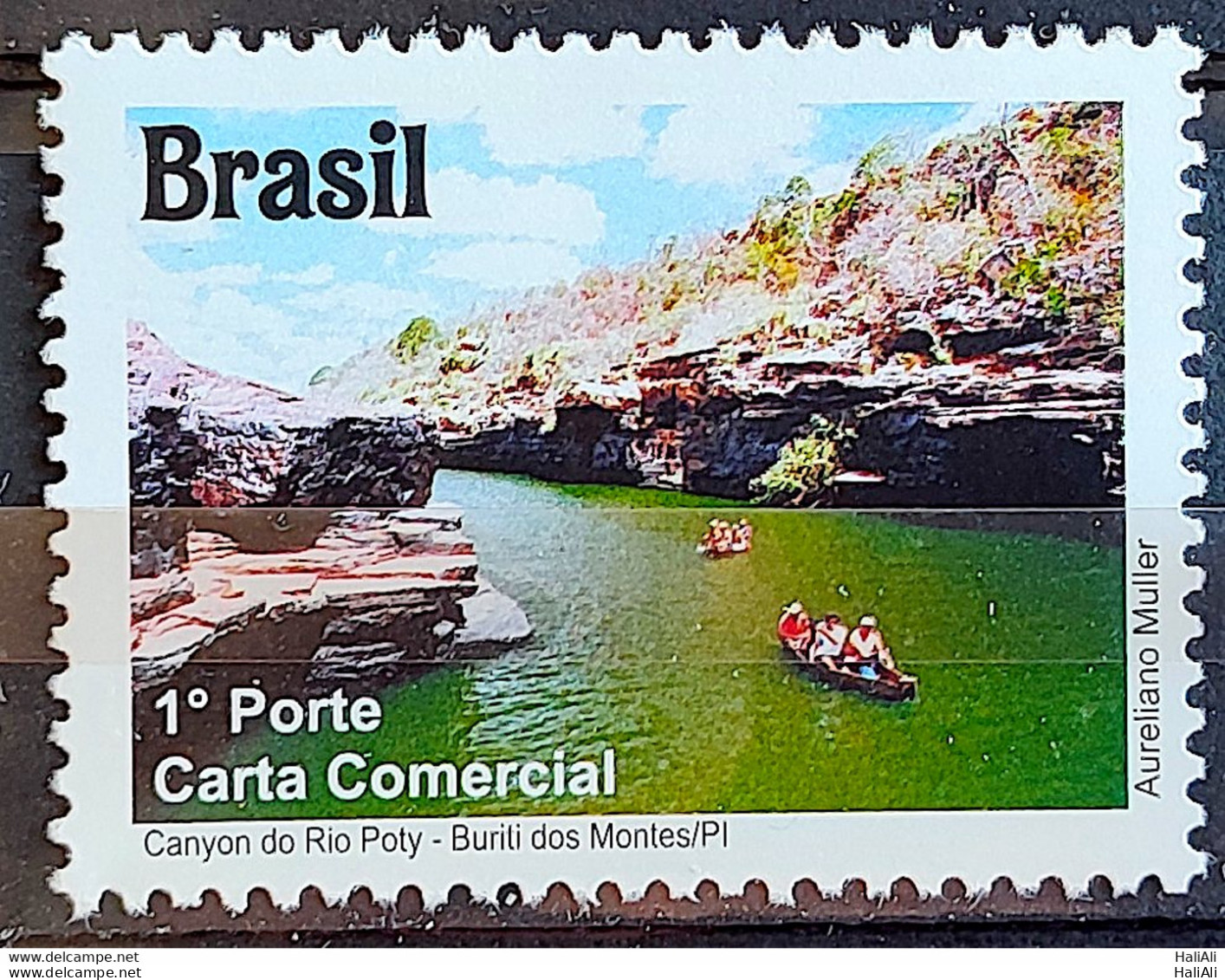 C 3121 Brazil Stamp Depersonalized Piaui Tourism 2011 River Canyon Poty Buriti Dos Montes - Personalized Stamps