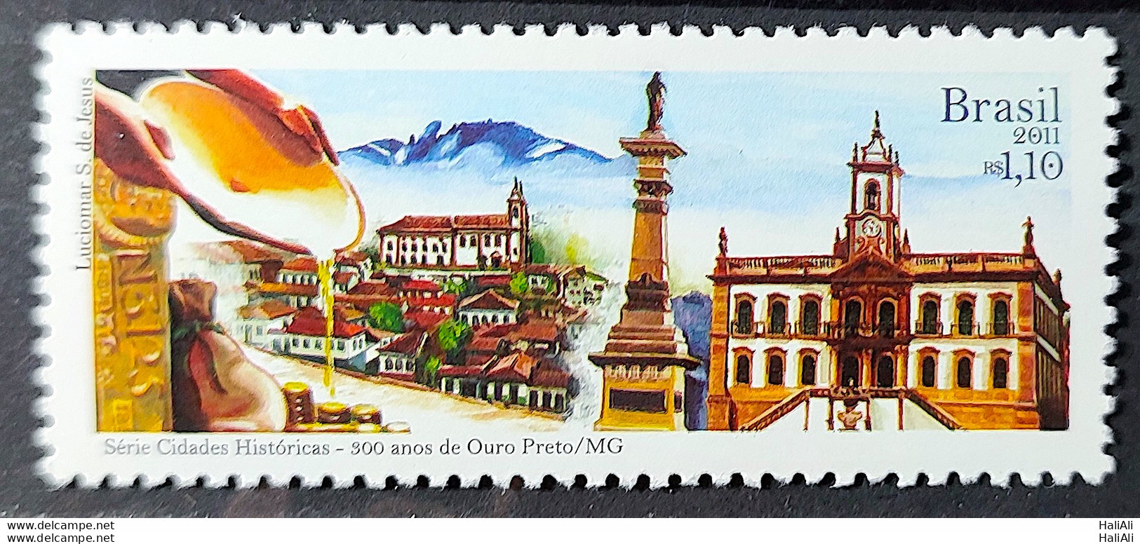 C 3097 Brazil Stamp Historical Cities Ouro Preto MG 2011 - Nuovi