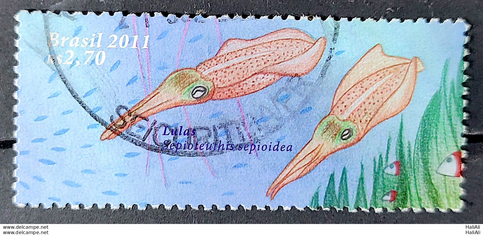 C 3090 Brazil Stamp Marine Fauna 2011 Circulated 1 - Oblitérés