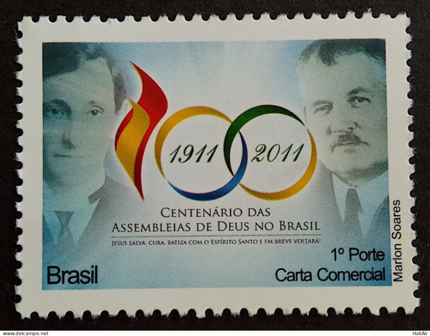 C 3093 Brazil Depersonalized Stamp Assembly God Religion 2011 - Unused Stamps