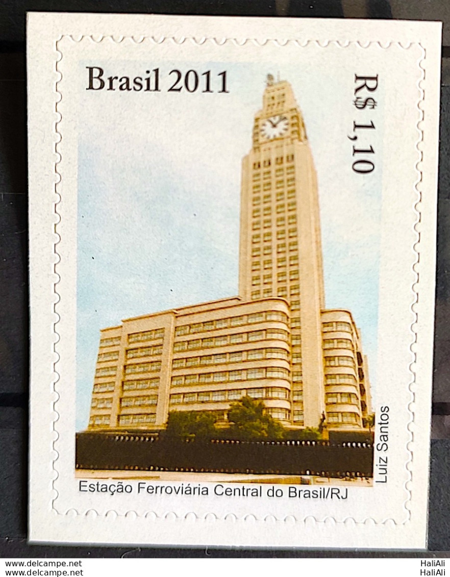 C 3087 Brazil Stamp Light Station Railroad Train 2011 - Nuovi