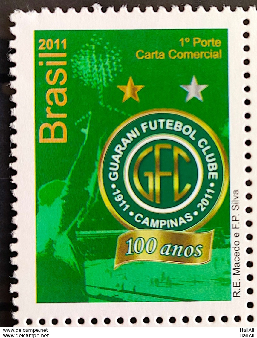 C 3082 Brazil Stamp Guarani Football 2011 - Unused Stamps