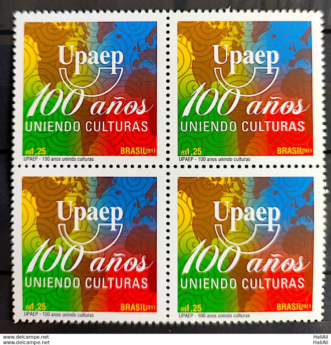 C 3081 Brazil Stamp UPAEP Uniting Culture 2011 Block Of 4 - Unused Stamps
