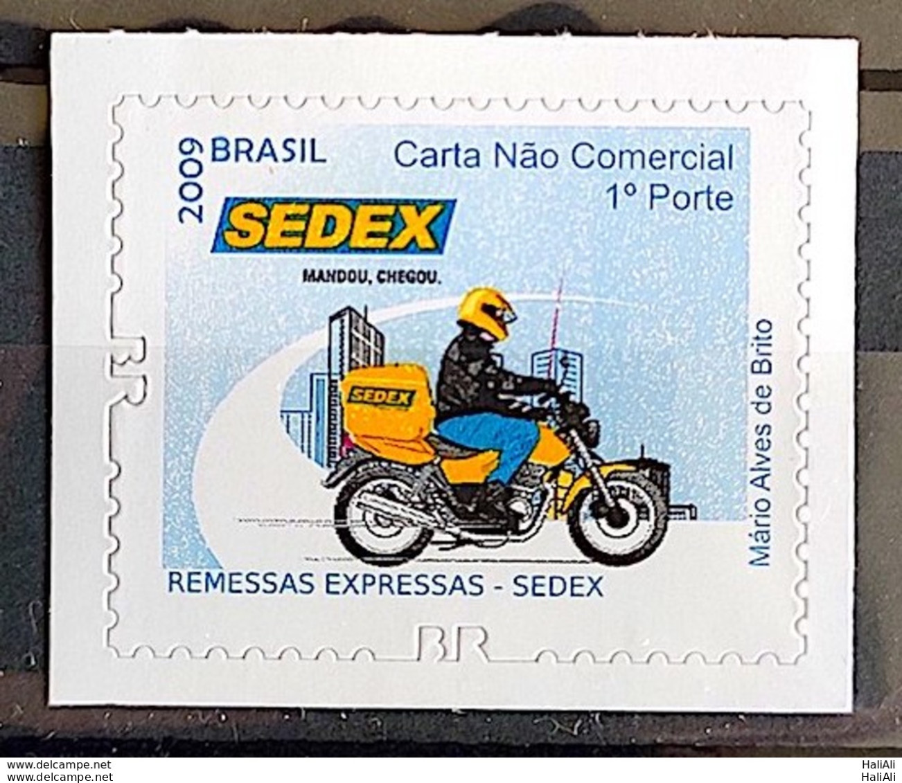 Brazil Regular Stamp RHM 852 Postal Service Sedex Moto Transport Perforation BR 2011 - Ungebraucht