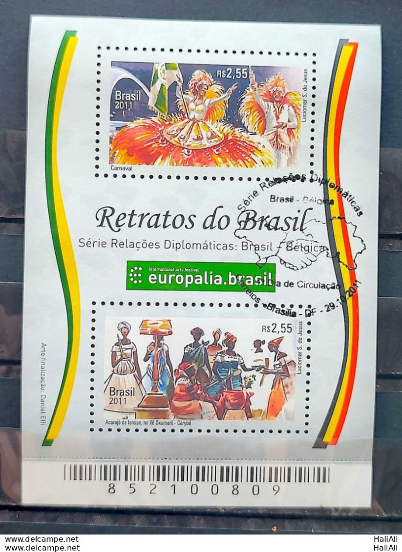 B 167 Brazil Stamp Belgium Diplomatic Relations Carnival Music 2011 CBC Brasilia - Nuevos