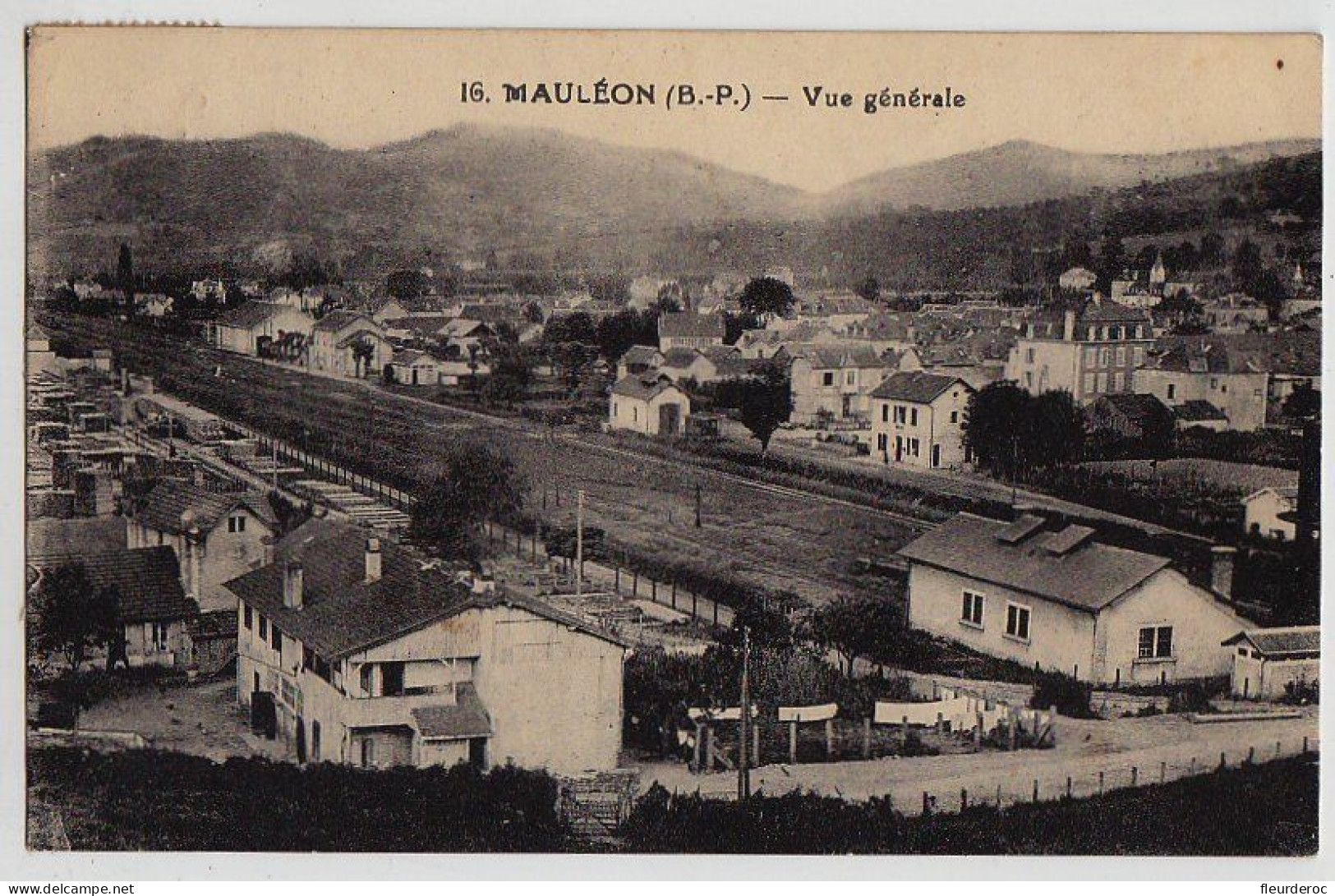 64 - B56056CPA - MAULEON - Vue Generale - Gare - Très Bon état - PYRENEES-ATLANTIQUES - Mauleon Licharre