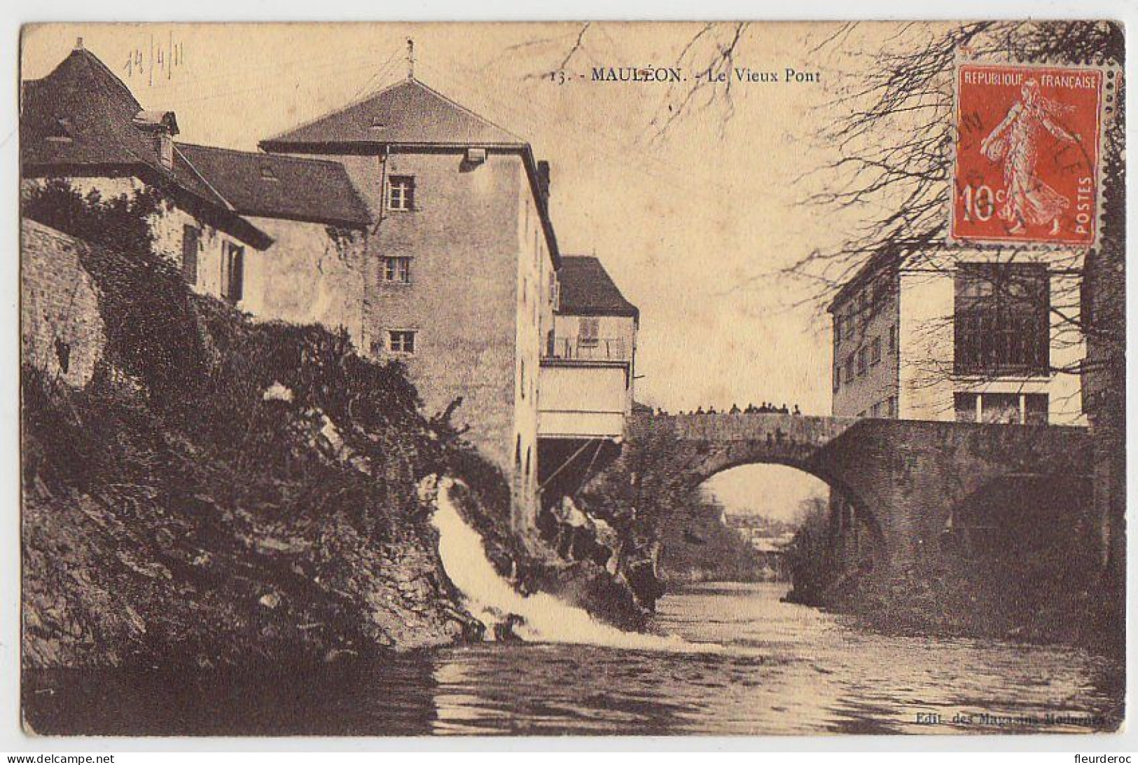 64 - B56048CPA - MAULEON - Le Vieux Pont - Très Bon état - PYRENEES-ATLANTIQUES - Mauleon Licharre