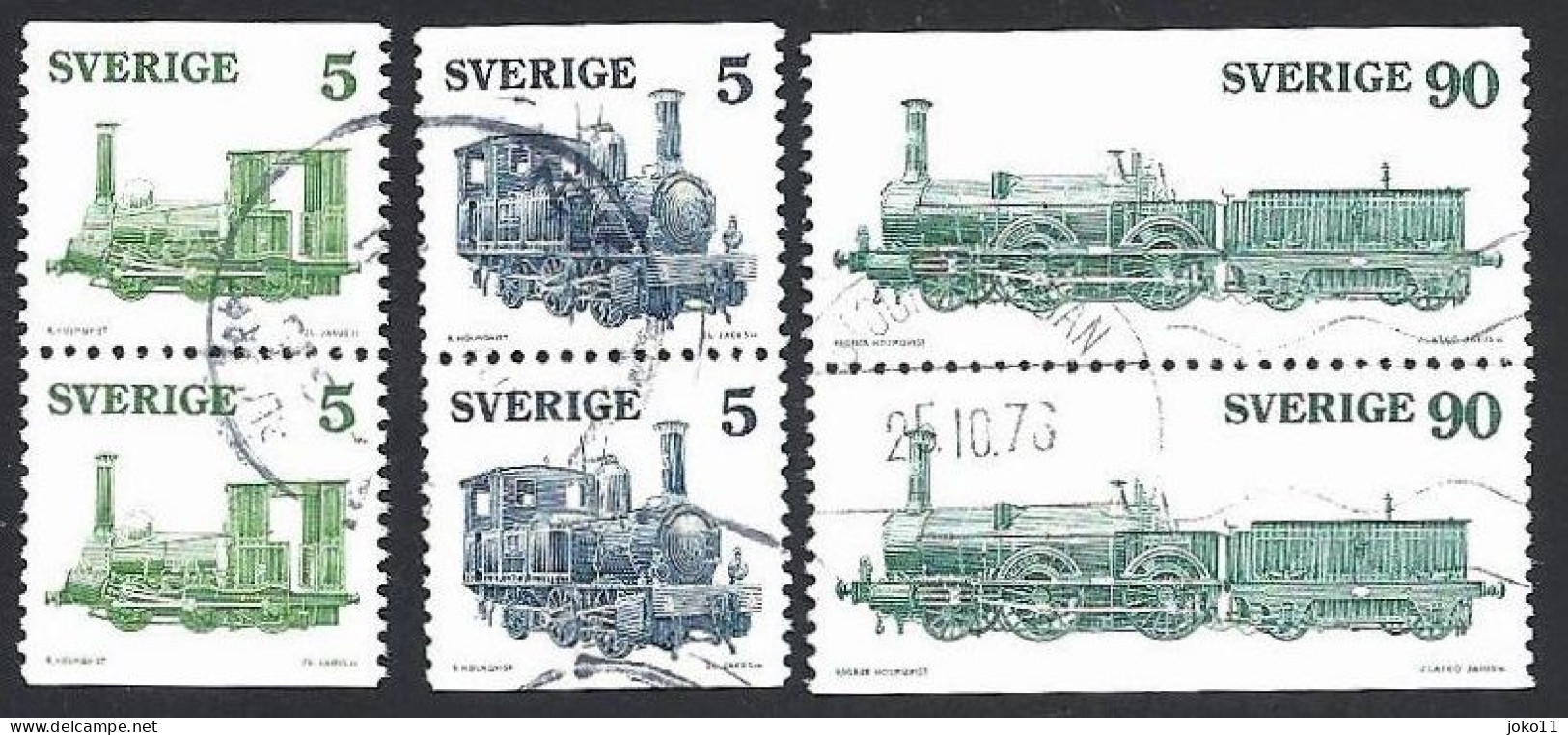 Schweden, 1975, Michel-Nr. 918-920 D/D, Gestempelt - Gebraucht